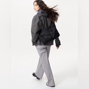 Uniqlo Multi Pocket Shoulder Bag Unisex 7 Pockets Balck